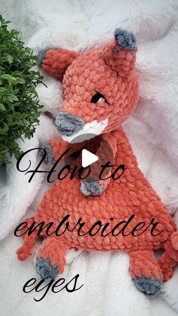 Embroidered Eyes, Embroidery Eyes, How To Embroider Eyes On Stuffed Animals, How To Make Eyes On Crochet Animals, Embroidery Amigurumi Faces Tutorial, Eyes For Crocheted Animals, Embroidery Eyes Animal, How To Sew Eyes On Crochet Animals, How To Embroider Eyelashes On Amigurumi