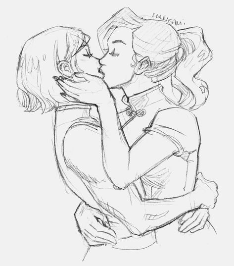 Girl Kissed A Girl Drawing, Lesbian Warrior Drawing, Lesbian Sketching Anime, Lesbian Sketching Spicy, Sketch Of Lesbian Couple, Kissing Drawing, Couple Poses Drawing, Couple Sketch, Lesbian Art