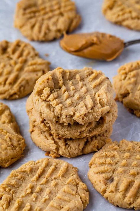 Small Batch Cookie Recipe, Homemade Peanut Butter Cookies, Small Batch Cookies, Gluten Free Peanut Butter Cookies, Best Peanut Butter Cookies, Classic Peanut Butter Cookies, Dairy Free Cookies, Paleo Cookies, Peanut Butter Cookie Dough