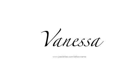 Tattoo Design Name Vanessa Vanessa Name, Tato Nama, Tattoo Name, Stylist Tattoos, Name Tattoo Designs, About Tattoo, Female Names, Elegant Tattoos, Name Tattoo