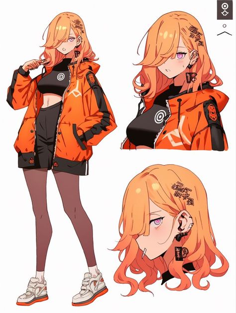 Style Cyberpunk, Cyberpunk Design, Clothing Design Sketches, Cyberpunk Character, Poses References, Character Poses, Game Character Design, Character Design Animation, Female Character Design