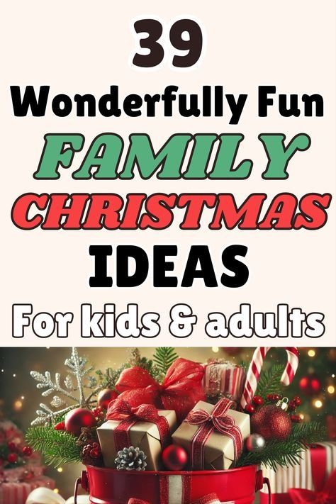 Christmas Tradions Ideas, Christmas Eve Family Activities, Family Christmas Eve Ideas, Christmas Activities For Families Home, Christmas Holiday Activities, Big Family Christmas Ideas, Family Christmas Activity Ideas, Kids Activities Christmas, Christmas Children Activities