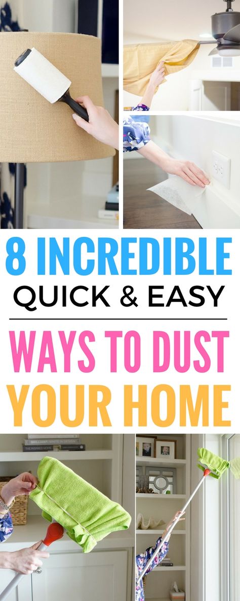 8 Incredibly Easy Ways To Dust Your Home - Craftsonfire Best Way To Dust House, Sponge Hacks, Cleaning Essentials, Easy Home Improvement, Best Hacks, Cleaning Painted Walls, Cleaning Lady, Glass Cooktop, Deep Cleaning Tips