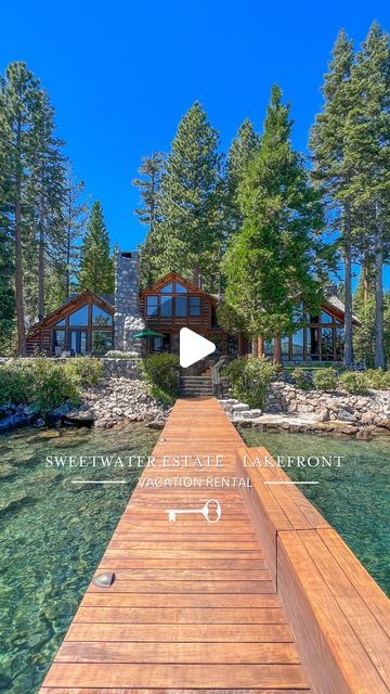 Tahoe Luxury Properties | Real Estate & Vacation Rentals on Instagram: "#vacationrental - This summer, indulge in the impeccable blend of Old Tahoe charm and luxury lakefront living at Sweetwater Estate. This stunning property features secluded lake access, a private pier, a buoy, along with a spacious lakefront deck boasting ample seating, a large fire pit, lakeside hot tub, grassy lounge area, and a stone patio by the water’s edge—all designed for ultimate relaxation and enjoyment.

Act quickly to reserve your stay at Sweetwater Estate! This home is available for rent for TWO WEEKS ONLY this summer, and you have the flexibility to choose the weeks that suit you best.

For those seeking an authentic Old Tahoe lakefront experience with modern comforts and breathtaking views, Sweetwater Est Usa House, Luxury Properties, Lakefront Living, Large Fire Pit, Stone Patio, Lakefront Property, Property Real Estate, Environmental Conservation, Lounge Area