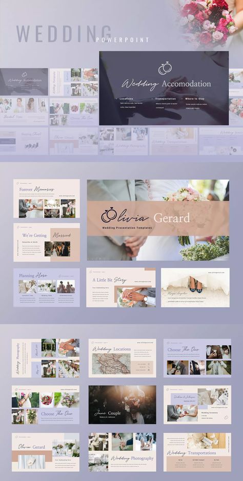 Wedding Presentation, Wedding Slideshow, Wedding Organizer Planner, Google Slides Presentation, Slide Presentation, Business Powerpoint Presentation, Slides Presentation, Powerpoint Presentation Design, Presentation Slides Templates