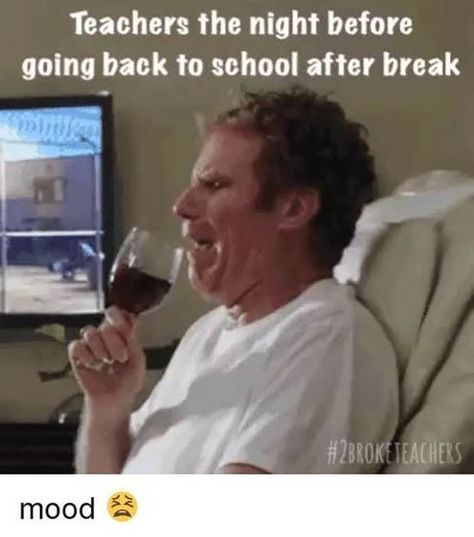 meme of will Ferrel drinking wine and crying captioned teachers the night before going back to school Back To School Quotes Funny, Back To School Ads, Memes For Teachers, Teachers Lounge Makeover, School Ads, Teacher Memes Funny, Lounge Makeover, Fun Posters, Teacher Funnies