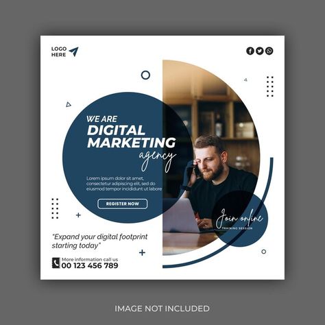 Digital marketing agency and corporate s... | Premium Psd #Freepik #psd #brochure #website-banner #digital-marketing #marketing-flyer Graphic Design Posters Inspiration, Digital Marketing Flyer Design, Corporate Social Media Post Design, Marketing Poster Design, Digital Marketing Poster, Digital Marketing Poster Social Media, Digital Marketing Banner Design, Corporate Social Media Template, Instagram Post Carousel