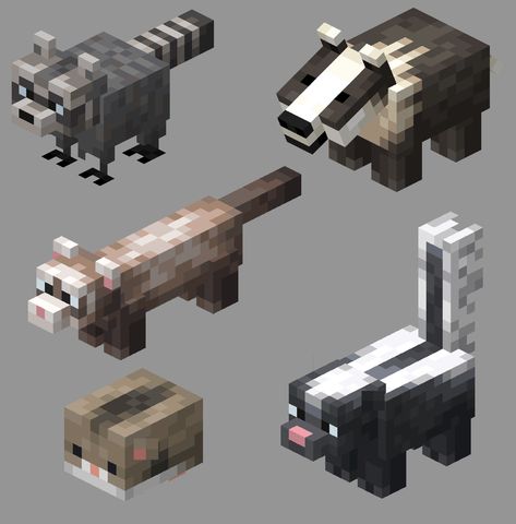 Minecraft Mobs Mod, Pixel Animals, Blockbench Models, Minecraft Rooms, Modded Minecraft, Project Mc, Minecraft Addons, Minecraft Create, Minecraft Idea