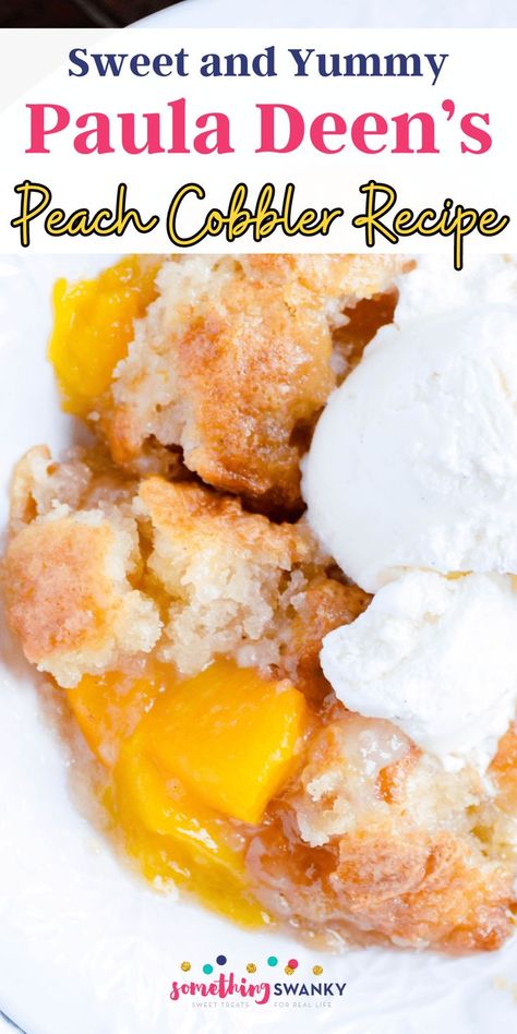 Frozen Fruit Cobbler Recipes, No Stir Peach Cobbler, City Bbq Peach Cobbler Recipe, Upside Down Peach Cobbler, Peach Cobbler With Crust On Bottom And Top, Peach Cobbler With Can Peaches, Pioneer Woman Peach Cobbler, Cobbler Crust Recipe, Paula Deen Peach Cobbler Recipe