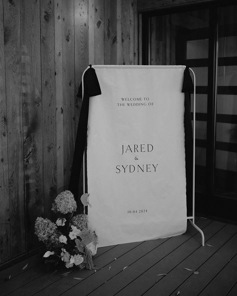 Details + weddings. 💞 Sydney & Jared’s Lakehouse wedding was beautiful. The details were exquisite and the company even better. #weddingphotography #wedding #summerwedding #weddingtrends #weddingdress Fabric Wedding Sign, Linen Welcome Sign, Lake House Wedding, Welcome Wedding Sign, Welcome Sign Wedding, Linen Wedding, Wedding Banner, Fabric Banner, Wedding Linens