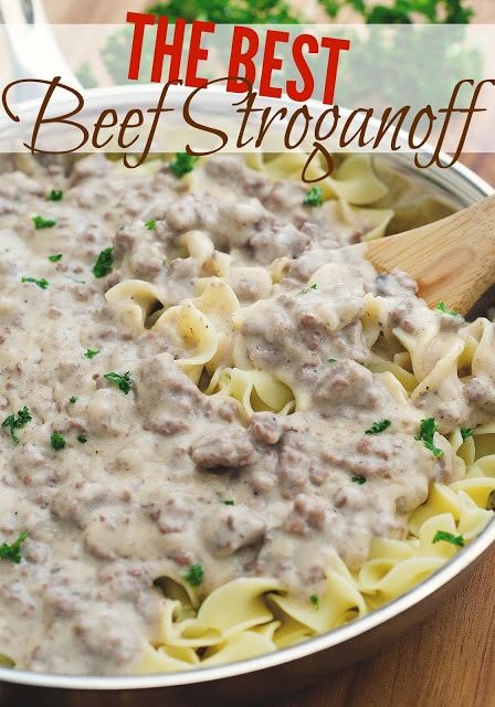 Homemade Beef Stroganoff - The Country Cook Crock Pot Stroganoff, Recipe For Beef Stroganoff, Homemade Beef Stroganoff, Best Beef Stroganoff, Beef Stroganoff Crockpot, Beef Stroganoff Easy, Slow Cooker Beef Stroganoff, Ground Beef Stroganoff, Skillet Dishes