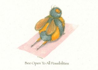 Yoga Bee, Bee Yoga, Bee Puns, Bee Room, Bee Quotes, Bee Artwork, Happy Memes, Bee Art, Elegant Tattoos