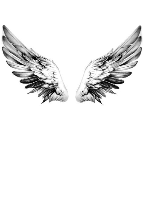 Tato Wings, Angel Tattoo For Men, Angel Wings Tattoo Stencil, Angle Wing Tattoos, Wings Tattoo Ideas, Wing Neck Tattoo, Angel Woman, Wing Tattoos On Back, Alas Tattoo