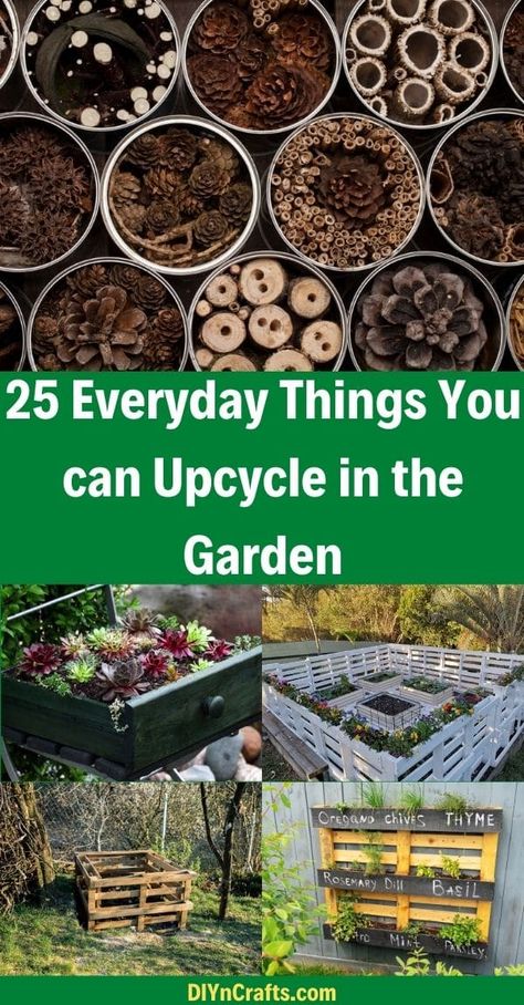 With a little creativity anything can be upcycled, we have collected the 25 most common things you can upcycle in your garden. Unusual Planter, Upcycled Planter, Recycled Garden Art, Upcycle Garden, Gardening Diy, Recycled Garden, Garden Decor Projects, Garden Wallpaper, School Garden