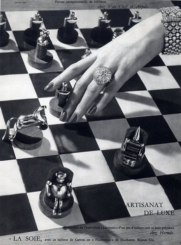 Hermès 1959 Chess Game, Bracelet Van Cleef & Arpels, Photo Georges Saad The Queen's Gambit, Jewelry Editorial, Jewelry Photoshoot, Chess Game, Main Game, Jewelry Photography, Van Cleef Arpels, Van Cleef, Op Art