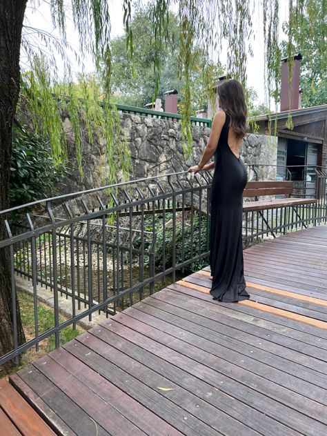 Black Backless Dress Classy, Black Dress Classy Elegant Long, Backless Black Dress, Date Night Outfit Classy, Black Dresses Classy, Black Backless Dress, Outfit Classy, Dress Classy, Glamorous Dresses