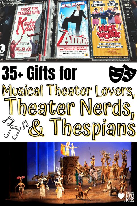 Girl Scout Gifts, Musical Theater Gifts, Cast Gifts, Books About Kindness, Kindness Gifts, Lego Gifts, Theatre Gifts, Drama Teacher, Musical Gift