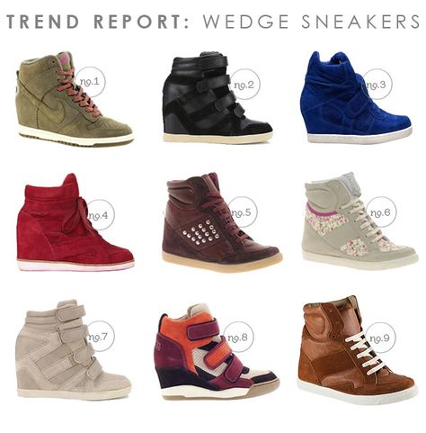 Nike Wedge Sneakers, Vetements Shoes, Nike Wedges, Converse Outfits, Ankle Sneakers, Tumblr Outfits, Trend Report, Ladies Shoes, Air Jordan Shoes