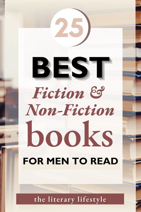 Get the best books for men to read, both fiction and non fiction, with personalized recommendations by type and reader favorites. The list includes Hillbilly Elegy, Shoe Dog, Beneath a Scarlet Sky, The Boys in the Boat and more. Click to read it. Good Books For Men, Books For Men In Their 20s, Best Books For Men To Read, Must Read Non Fiction Books, Books Every Man Should Read, Books Men Should Read, Books For Men Must Read, Books To Read For Men, Men Reading Books