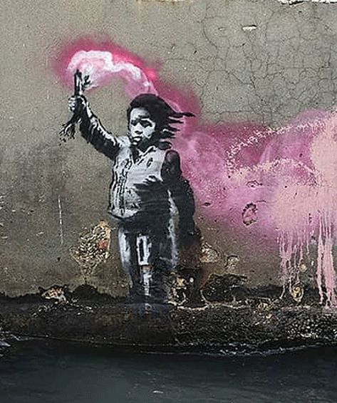 Banksy Work, Michael Sowa, Banksy Artwork, Banksy Wall Art, Banksy Paintings, Banksy Graffiti, Banksy Art, Banksy Canvas, Graffiti Artist