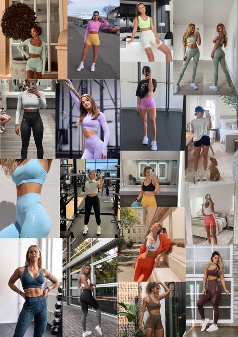 Gym Outfits For Women Gymshark, Gymshark Outfit Women, Workout Outfits Aesthetic, Gymshark Outfit, Gym Clothes Women, Gym Outfits, Workout Outfit, Workout Fitness, Fitness Gym