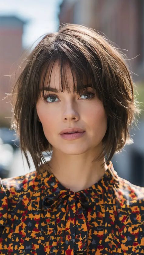 Discover 53 stunning shaggy bob haircuts for women, featuring medium, short, and long styles with choppy layers, curtain bangs, and textured waves. Perfect for fine, thick, curly, or straight hair, these trendy hairstyles are ideal for any face shape. Find the best tips and products for maintaining your new look. Choppy Layered Bob Straight Hair, Short Shaggy Bob Straight Hair, Short Shaggy Bob With Bangs Fine Hair, Shaggy Bob For Straight Hair, Shaggy Lob For Fine Hair Straight, Choppy Bob With Curtain Bangs, Choppy Layers Curtain Bangs, Bob Haircuts For Women Medium, Haircuts For Women Medium