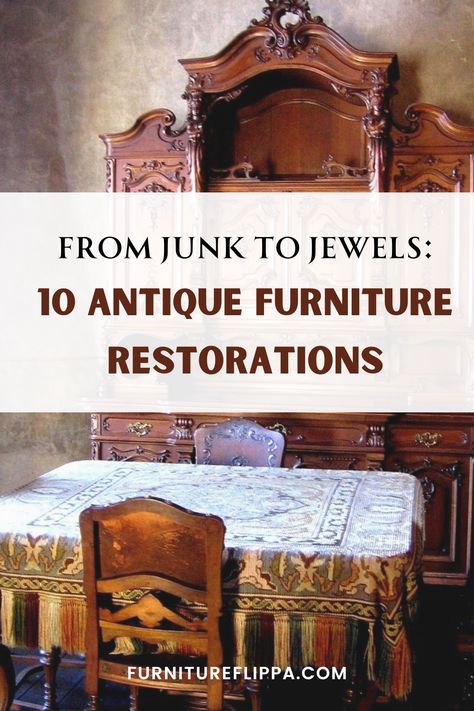 From Junk to Jewel: Uncover the art of furniture restoration with these ten astonishing makeovers! Each piece, once destined for the dump, now shines as a statement piece in a modern home. Explore how a little creativity and elbow grease can bring history back to life. Old Cabinet Makeover, Dresser Restoration, Sideboard Restoration, Eastlake Dresser, Antique Display Cabinet, Cabinet Restoration, Restored Dresser, Chair Restoration, Antique Display Cabinets