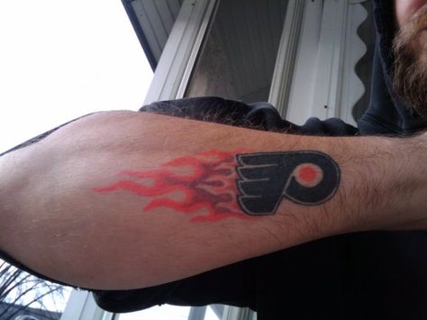 Philadelphia Flyers Hockey, Flyers Hockey, Philadelphia Flyers, Show Off, Tattoos And Piercings, Cool Tattoos, Philadelphia, Hockey, Tattoo Ideas