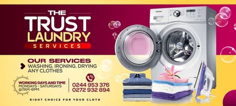 Laundry Banner Design, Banner Laundry, Store Banner, Laundry Design, Graphic Design Images, Graphic Design Ads, Business Law, Display Ads, Laundry Service