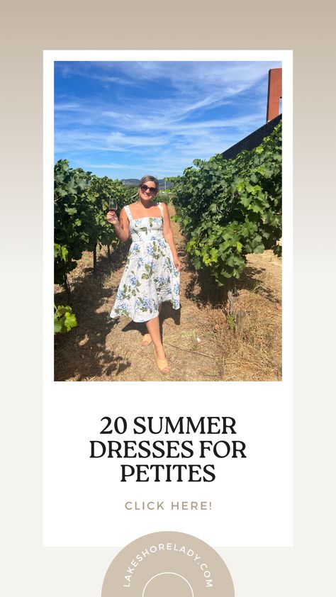 Looking for petite summer dresses? This blog post highlights 20 petite friendly dresses to wear all spring and summer long! Petite style, petite dresses, petite shopping Petite Outfits Summer, Dresses For Petites, Petite Summer Dresses, Outfit Petite, Bigger Arms, Petite Style, Diane Lane, Dresses To Wear, Dress Out