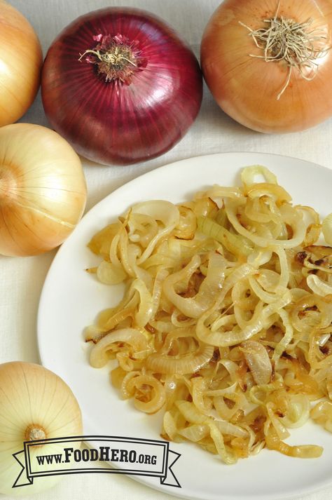 Sauteed Onions are delicious with burgers and more #onions #onionrecipes #burgers #bbq Sauté Onions, Special Diet Recipes, Sauteed Onions, Sautéed Onions, Roasted Red Potatoes, Quick Side Dishes, Burger Toppings, Garlic Mushrooms, Whole Food Diet