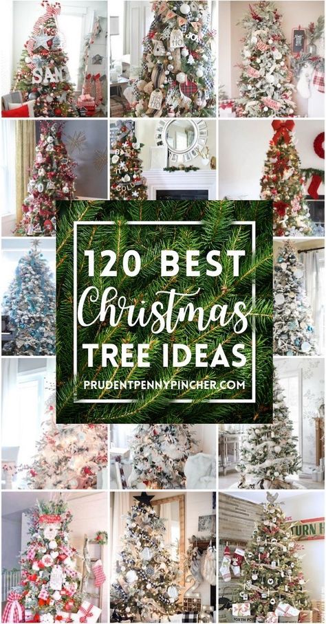 Tree Decoration Themes, Christmas Trees Ideas 2022, Vintage Inspired Christmas Tree Target, Xmas Tress Ideas, Christmas Tree Decorating Ideas 2022, Christmas Tree Decor Styles, Pretty Christmas Trees Ideas, Themed Xmas Trees, Rustic Christmas Tree Decorations Ideas