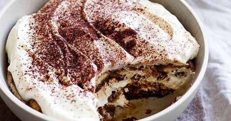 Australian Gourmet Traveller recipe for Tiramisù Traditional Tiramisu Recipe, Baileys Tiramisu, Baileys Dessert, Tiramisu Recept, New Year's Desserts, Tiramisu Dessert, Italian Cookie Recipes, Italian Pastries, Trifle Desserts