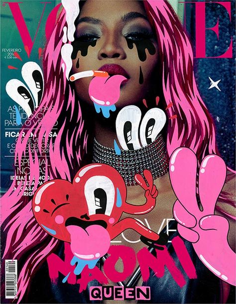 Doodle Bombs by Hattie Stewart Vogue Illustration, Hattie Stewart, Images Pop Art, Fun Magazine, Illustration Simple, Illustration Photo, Montage Photo, Vogue Covers, March 19