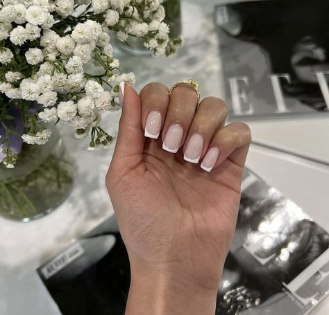 Basic Nail, Sns Nails Colors, White Tip Nails, Wow Nails, Sns Nails, Cute Nail Ideas, Basic Nails, Nails Colors, White Tip