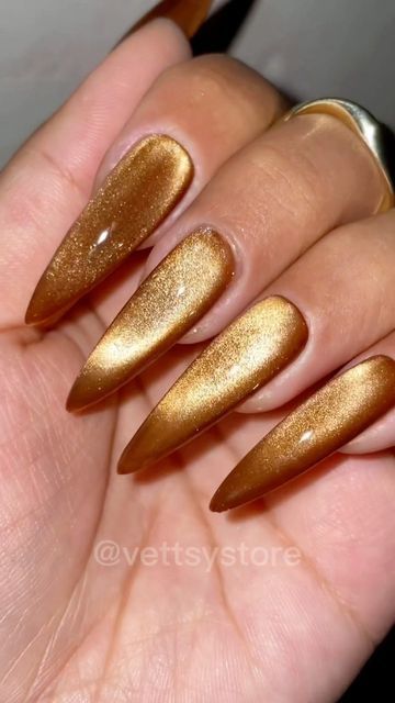 Bronze Cat Eye Nails, Yellow Cateye Nails, Amber Jelly Nails, Amber Cat Eye Nails, Gold Cateye Nails, Brown Cateye Nail, Cat Eye Jelly Nails, Yellow Cat Eye Nails, Orange Cat Eye Nails