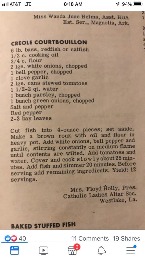 Seafood Couvillion, Catfish Couvillion Recipe, Catfish Gumbo Recipe, Couvillion Recipe, Catfish Courtbouillon Recipe, Courtbouillon Recipe, South Louisiana Recipes, Cajun Recipes Louisiana, Cajun Ninja