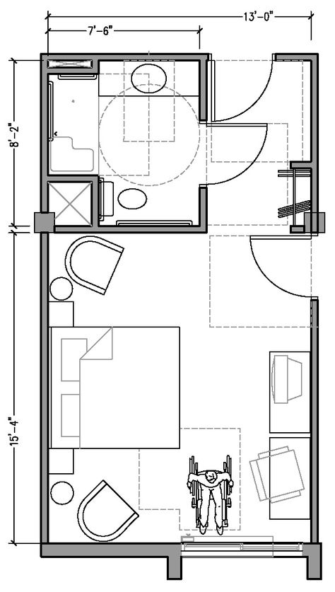 Appendix A Hotel Room Dimensions, Hotel Room Floor Plan, Hotel Room Layout, Hotels Plan, Hotel Room Plan, Hotel Room Design Plan, Floor Plan With Dimensions, Hotel Bedroom Design, Hotel Design Architecture