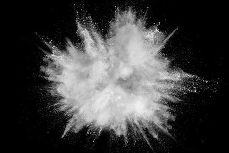 White powder explosion isolated on black background. Premium Photo Powder Aesthetic, Explosion Logo, Deepest Thoughts, Powder Explosion, Photoshop Templates Free, Watercolour Texture Background, Splash Color, Supreme Wallpaper, Dust Particles