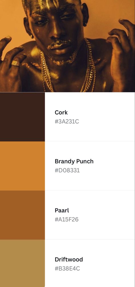 Color Palette For Black Women, Black Skin Color Palette, Black Skin Tone Palette, African Color Palette Colour Schemes, Melanin Color Palette, Black Skintone Palette, Black Skin Palette Digital Art, Bronze Color Palette, Skin Color Palette