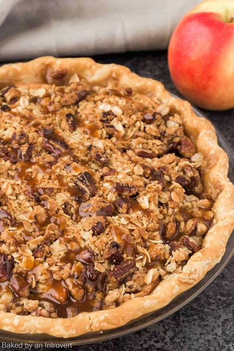 Caramel Dutch Apple Pie, Caramel Apple Pie Recipes, Award Winning Pies, Apple Crisp Pie, Apple Pecan Pie, Crumb Pie, Apple Crumble Pie, Crumble Pie, Apple Streusel