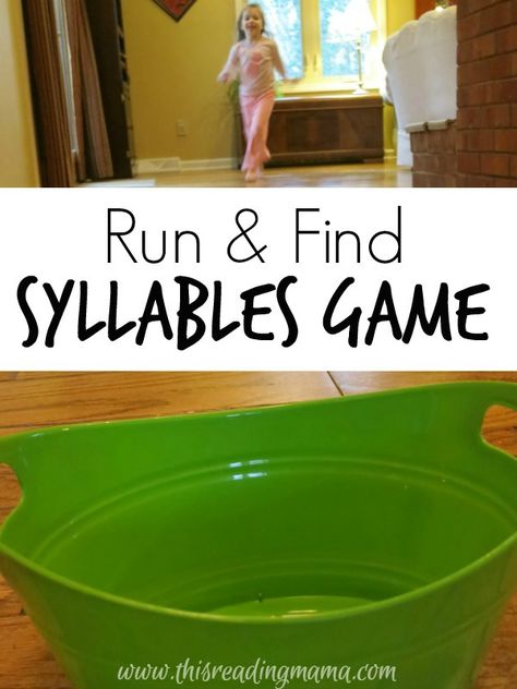 Syllables Activities Preschool, Decoding Games, Phonological Awareness Games, Real Witchcraft, Phase 1 Phonics, Syllable Games, Teaching Syllables, Prek Literacy, Syllables Activities