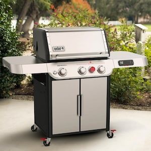 Outdoor Kitchen Weber, Weber Genesis, Medium Rare Steak, Rare Steak, Boiled Corn, Natural Gas Grill, Propane Grill, Propane Gas Grill, Weber Grill