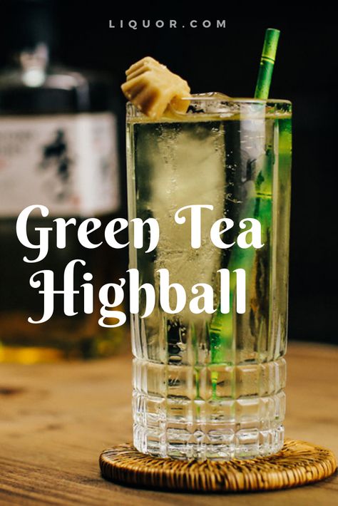 Snowflake Martini, Green Tea Cocktail, Japanese Cocktails, Tea Cocktail Recipes, Japanese Drinks, Whisky Drinks, Cocktail Appetizers, Thanksgiving Drinks, Tea Cocktails