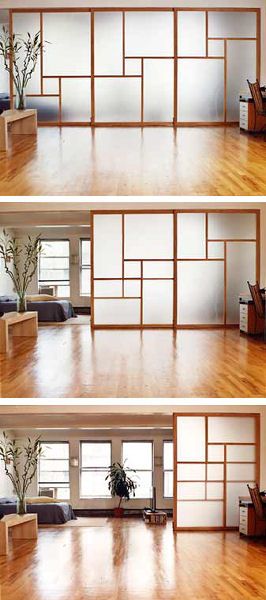 This sliding wall system from Raydoor provides a unique and versatile room dividing solution. The artisans at Raydoor have catered this product towards a design-minded client that values functionality,... Japanese Style Sliding Door, Sliding Door Room Dividers, Vstupná Hala, Sliding Wall, Diy Room Divider, Room Divider Doors, Divider Design, Sliding Glass Doors, Empty Room