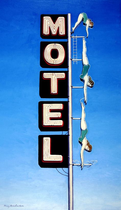 Girls Painting, Roadside Signs, Motel Signs, Road Trip Camping, Lake Girl, Mesa Arizona, Sign Maker, Hotel Motel, Old Signs