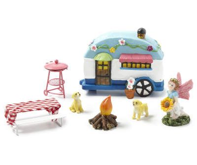 Fairy Garden Clearance | Weekly Deals | Big Lots Diy Miniature Garden, Miniature Fairy Figurines, Fairy Garden House, Picnic Table Covers, Puppy Friends, Metal Grill, Camping Kit, Miniature Fairy Garden, Camping Set