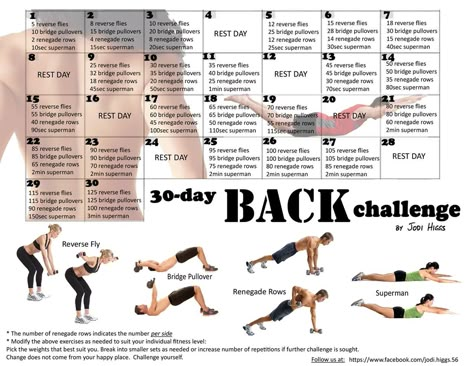 30 day challenge 30 Day Back Challenge, Back Challenge, Burning Workout, 30 Day Fitness, 30 Day Workout Challenge, Body Fitness, Back Exercises, Back Workout, 30 Day Challenge