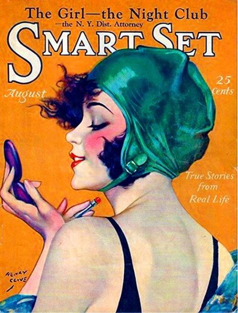 The Smart Set, August 1926. Vintage Poses, 1920s Advertisements, Messy Drawer, Henry Clive, Green Steampunk, Aesthetics Art, Smart Set, Blog Art, Magazine Illustration