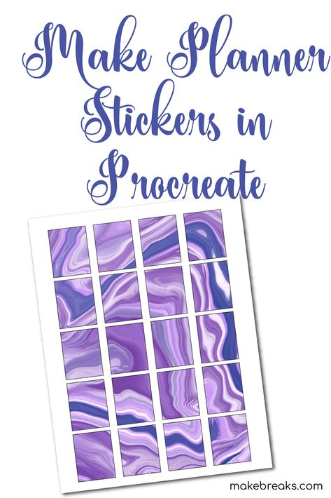 Making Stickers On Procreate, Journal Procreate, Stickers In Procreate, Planner Sticker Template, Procreate Planner, Make Planner, Procreate Tools, Procreate Tutorials, Pro Create